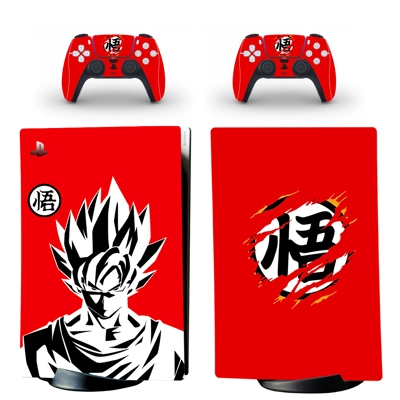 Dragon Ball decal skin for PS5 Digital Console and two Con.. Dragon Ball decal skin for PS5 Digital Console and two Con..