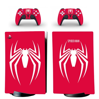 Spiderman decal skin for PS5 Digital Console and two Contr.. Spiderman decal skin for PS5 Digital Console and two Contr..