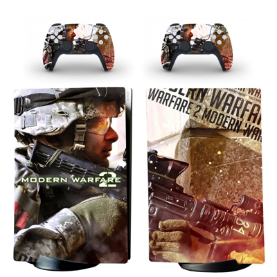 Modern Warfare 2 decal skin for PS5 Digital Console and two Controllers