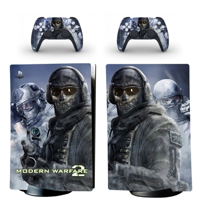 Modern Warfare 2 decal skin for PS5 Digital Console and two Controllers