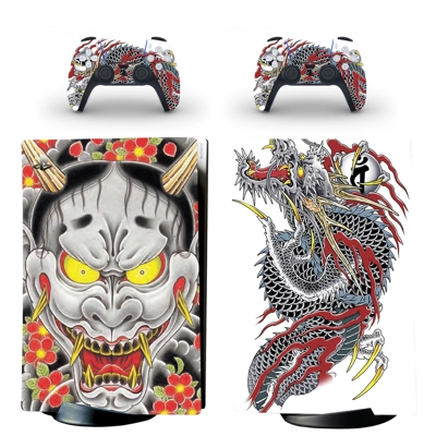 Yakuza decal skin for PS5 Digital Console and two Controll.. Yakuza decal skin for PS5 Digital Console and two Controll..