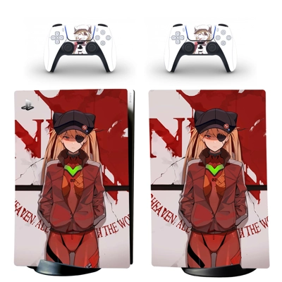 Neon Genesis Evangelion decal skin for PS5 Digital Console.. Neon Genesis Evangelion decal skin for PS5 Digital Console..