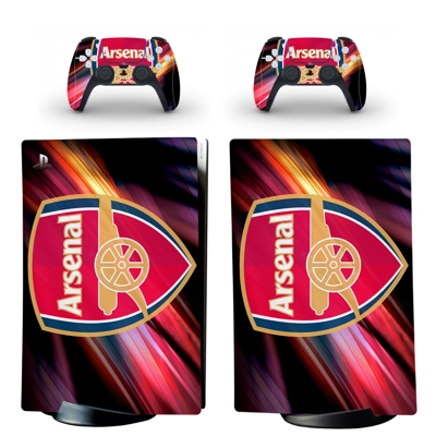 Arsenal FC decal skin for PS5 Digital Console and two Controllers