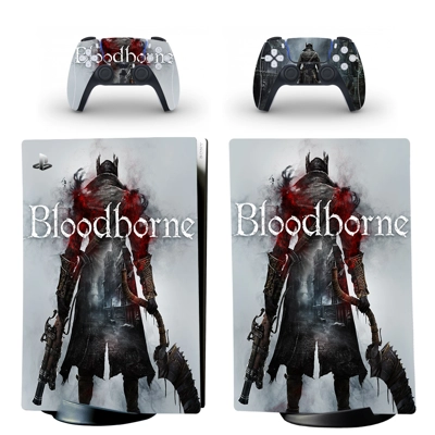Bloodborne decal skin for PS5 Digital Console and two Cont.. Bloodborne decal skin for PS5 Digital Console and two Cont..
