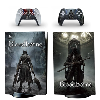 Bloodborne decal skin for PS5 Digital Console and two Cont.. Bloodborne decal skin for PS5 Digital Console and two Cont..