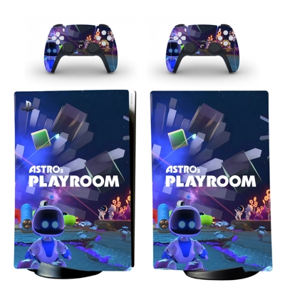 Astro's Playroom decal skin for PS5 Digital Console and two Controllers