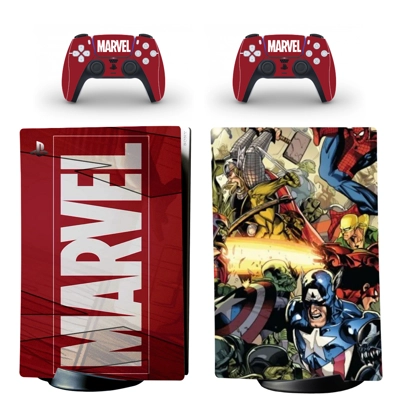 Marvel Avengers decal skin for PS5 Digital Console and two.. Marvel Avengers decal skin for PS5 Digital Console and two..