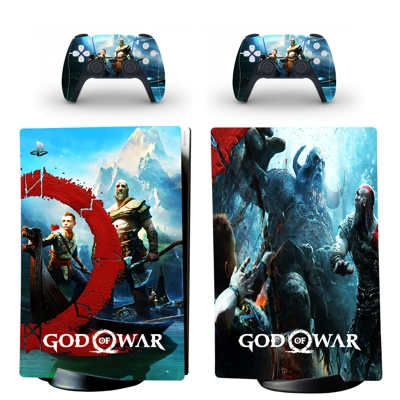 God of War decal skin for PS5 Digital Console and two Cont.. God of War decal skin for PS5 Digital Console and two Cont..