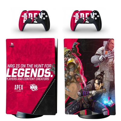 Apex Legends decal skin for PS5 Digital Console and two Controllers