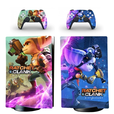 Ratchet and Clank decal skin for PS5 Digital Console and t.. Ratchet and Clank decal skin for PS5 Digital Console and t..