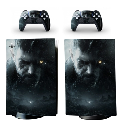 Resident Evil decal skin for PS5 Digital Console and two C.. Resident Evil decal skin for PS5 Digital Console and two C..