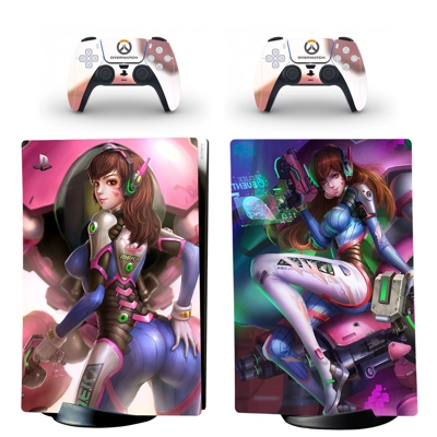 Overwatch decal skin for PS5 Digital Console and two Contr.. Overwatch decal skin for PS5 Digital Console and two Contr..