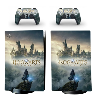 Hogwarts Legacy decal skin for PS5 Digital Console and two.. Hogwarts Legacy decal skin for PS5 Digital Console and two..