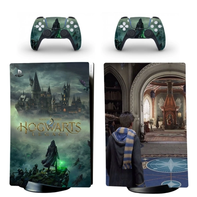 Hogwarts Legacy decal skin for PS5 Digital Console and two.. Hogwarts Legacy decal skin for PS5 Digital Console and two..