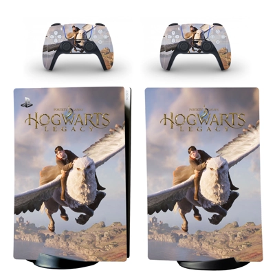 Hogwarts Legacy decal skin for PS5 Digital Console and two.. Hogwarts Legacy decal skin for PS5 Digital Console and two..