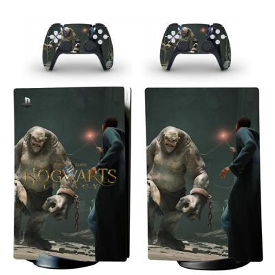 Hogwarts Legacy decal skin for PS5 Digital Console and two.. Hogwarts Legacy decal skin for PS5 Digital Console and two..