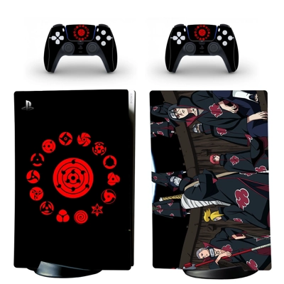 Naruto decal skin for PS5 Digital Console and two Controll.. Naruto decal skin for PS5 Digital Console and two Controll..
