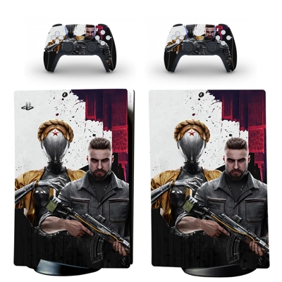 Atomic Heart decal skin for PS5 Digital Console and two Co.. Atomic Heart decal skin for PS5 Digital Console and two Co..