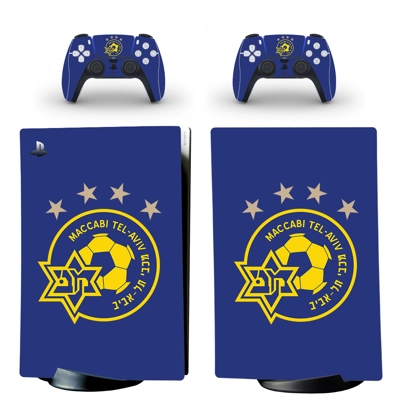 Maccabi Haifa FC decal skin for PS5 Digital Console and two Controllers