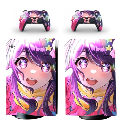 Oshi no Ko decal skin for PS5 Digital Console and two Cont.. Oshi no Ko decal skin for PS5 Digital Console and two Cont..