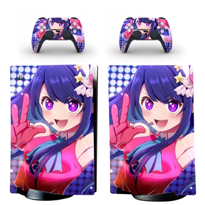 Oshi no Ko decal skin for PS5 Digital Console and two Controllers