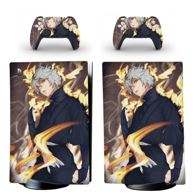 Anime decal skin for PS5 Digital Console and two Controllers Anime decal skin for PS5 Digital Console and two Controllers
