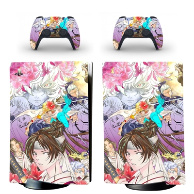 Anime decal skin for PS5 Digital Console and two Controllers