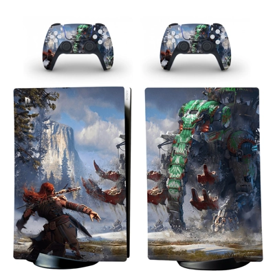 Horizon Forbidden West decal skin for PS5 Digital Console and two Controllers