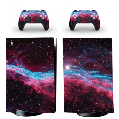 Starry sky decal skin for PS5 Digital Console and two Cont.. Starry sky decal skin for PS5 Digital Console and two Cont..