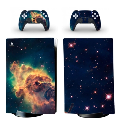 Starry sky decal skin for PS5 Digital Console and two Cont.. Starry sky decal skin for PS5 Digital Console and two Cont..