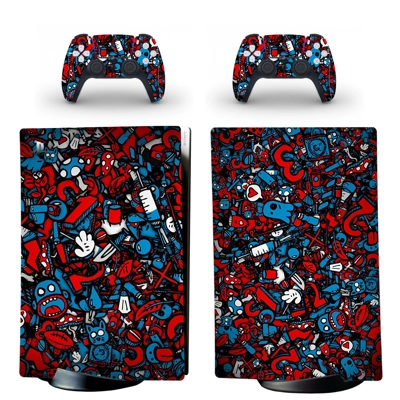Digital Texture decal skin for PS5 Digital Console and two.. Digital Texture decal skin for PS5 Digital Console and two..