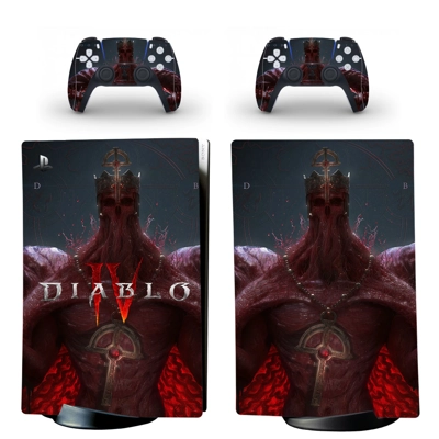 Diablo 4 decal skin for PS5 Digital Console and two Contro.. Diablo 4 decal skin for PS5 Digital Console and two Contro..