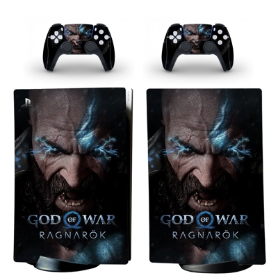 God of War decal skin for PS5 Digital Console and two Cont.. God of War decal skin for PS5 Digital Console and two Cont..