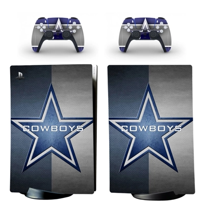 Dallas Cowboys decal skin for PS5 Digital Console and two .. Dallas Cowboys decal skin for PS5 Digital Console and two ..