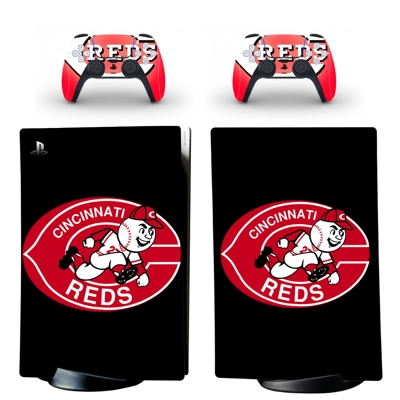 Chicago Cubs decal skin for PS5 Digital Console and two Co.. Chicago Cubs decal skin for PS5 Digital Console and two Co..