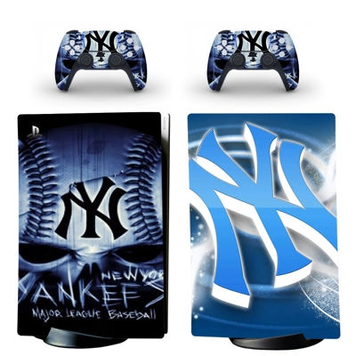 New York Yankees decal skin for PS5 Digital Console and two Controllers