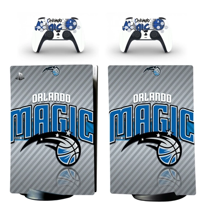 Orlando Magic decal skin for PS5 Digital Console and two C.. Orlando Magic decal skin for PS5 Digital Console and two C..