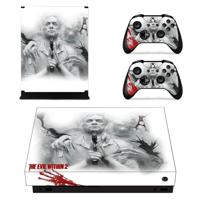 The Evil Within 2 decal skin for Xbox one X Console and 2 .. The Evil Within 2 decal skin for Xbox one X Console and 2 ..