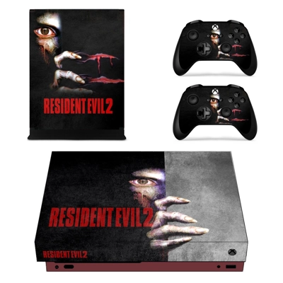 Resident Evil 2 decal skin for Xbox one X Console and 2 Co.. Resident Evil 2 decal skin for Xbox one X Console and 2 Co..
