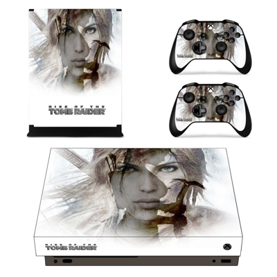 Rise of the Tomb Raider decal skin for Xbox one X Console .. Rise of the Tomb Raider decal skin for Xbox one X Console ..