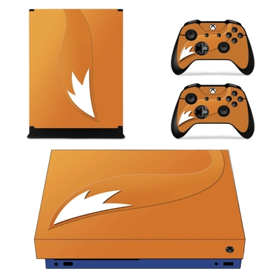 Fox Tail decal skin for Xbox one X Console and 2 Controllers Fox Tail decal skin for Xbox one X Console and 2 Controllers