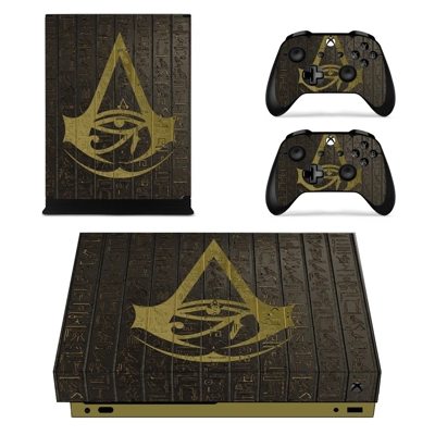 Assassin's Creed Desert Oath decal skin for Xbox one X Console and 2 Controllers