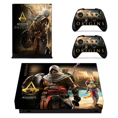 Assassin's Creed Origins decal skin for Xbox one X Console.. Assassin's Creed Origins decal skin for Xbox one X Console..