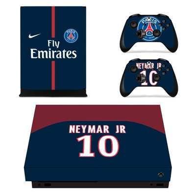 Paris Saint Germain decal skin for Xbox one X Console and 2 Controllers