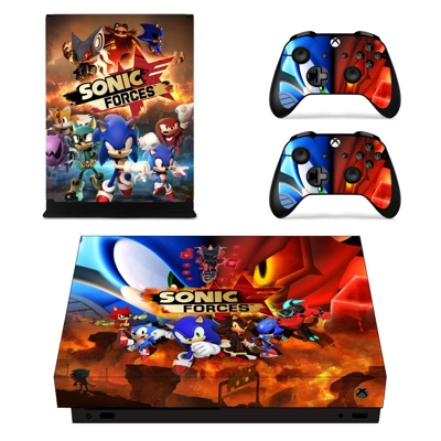Sonic Forces decal skin for Xbox one X Console and 2 Contr.. Sonic Forces decal skin for Xbox one X Console and 2 Contr..