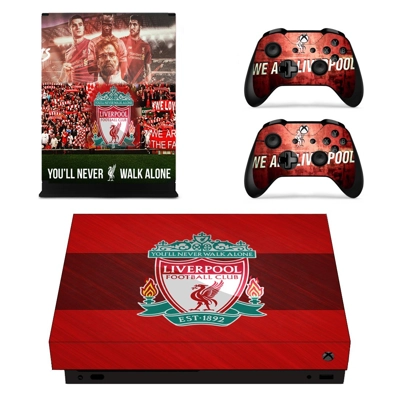 Liverpool decal skin for Xbox one X Console and 2 Controll.. Liverpool decal skin for Xbox one X Console and 2 Controll..