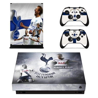 Tottenham Hotspur� decal skin for Xbox one X Console and 2 Controllers