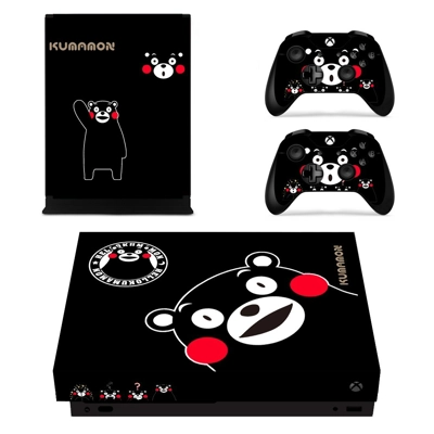 Kumamon decal skin for Xbox one X Console and 2 Controllers Kumamon decal skin for Xbox one X Console and 2 Controllers