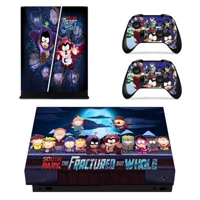 South Park The Fractured But Whole decal skin for Xbox one X Console and 2 Controllers