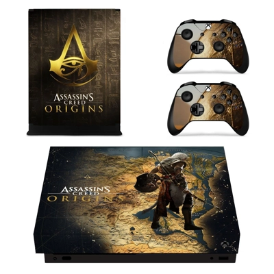 Assassin's Creed Origins decal skin for Xbox one X Console and 2 Controllers